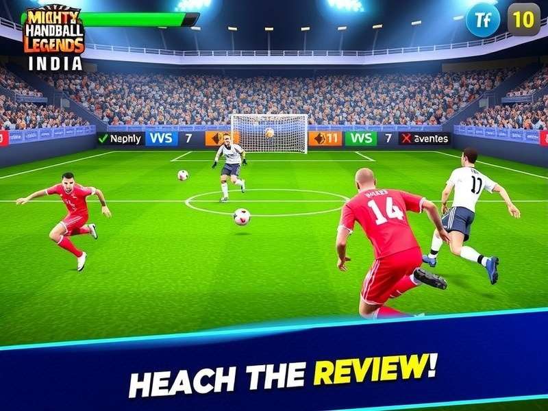 Mighty Handball Legends India controls and interface